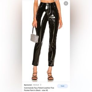 Nwt COMMANDO Brand New, Patent Leather Pants, SIZE:medium
